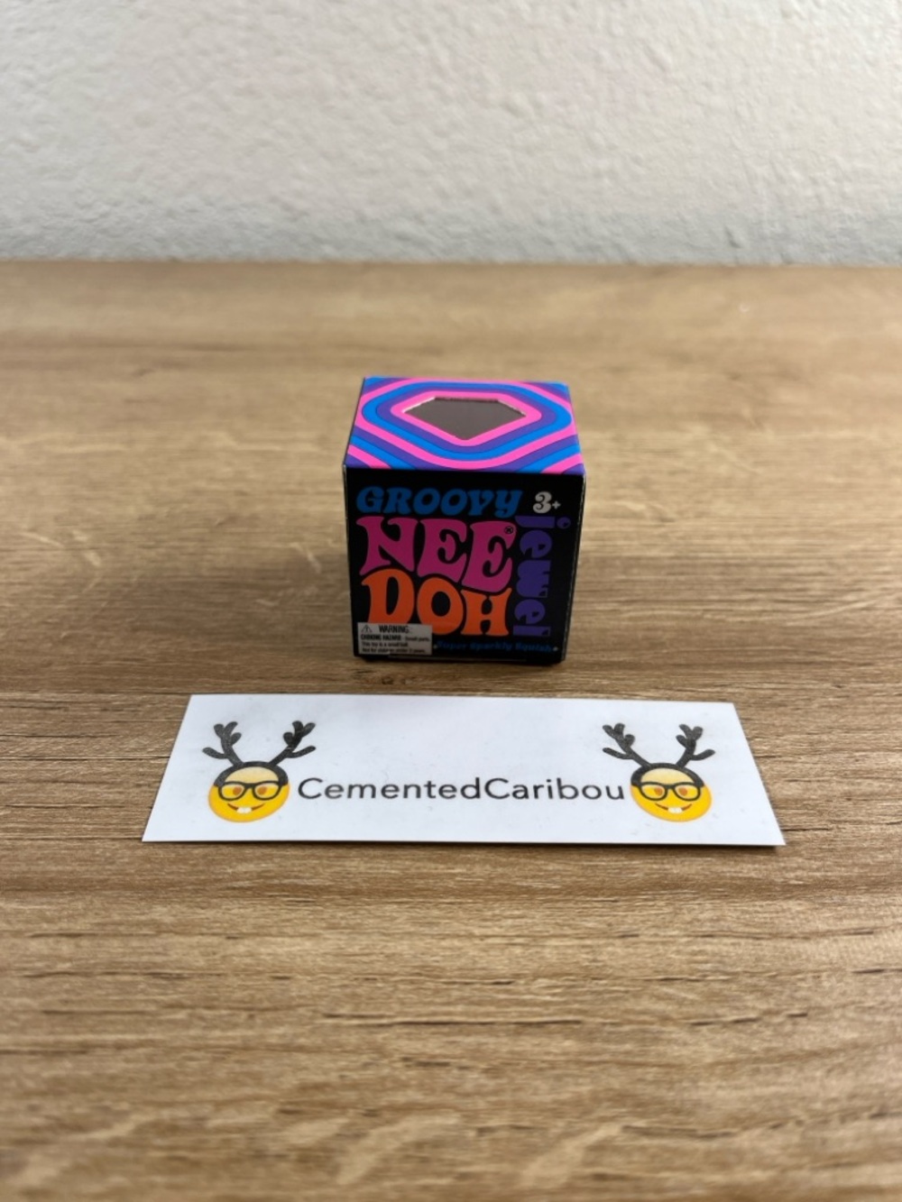 NeeDoh Groovy Jewel Pink (mini 1.25 inch) Squishy Fidget Toy NEW SEALED
